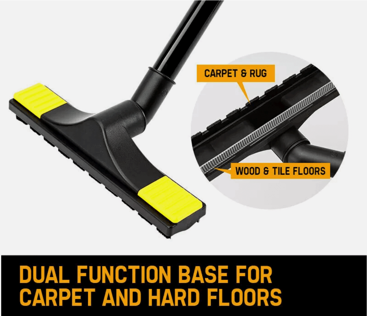 Vacuum cleaner brush and nozzle set for multiple surfaces