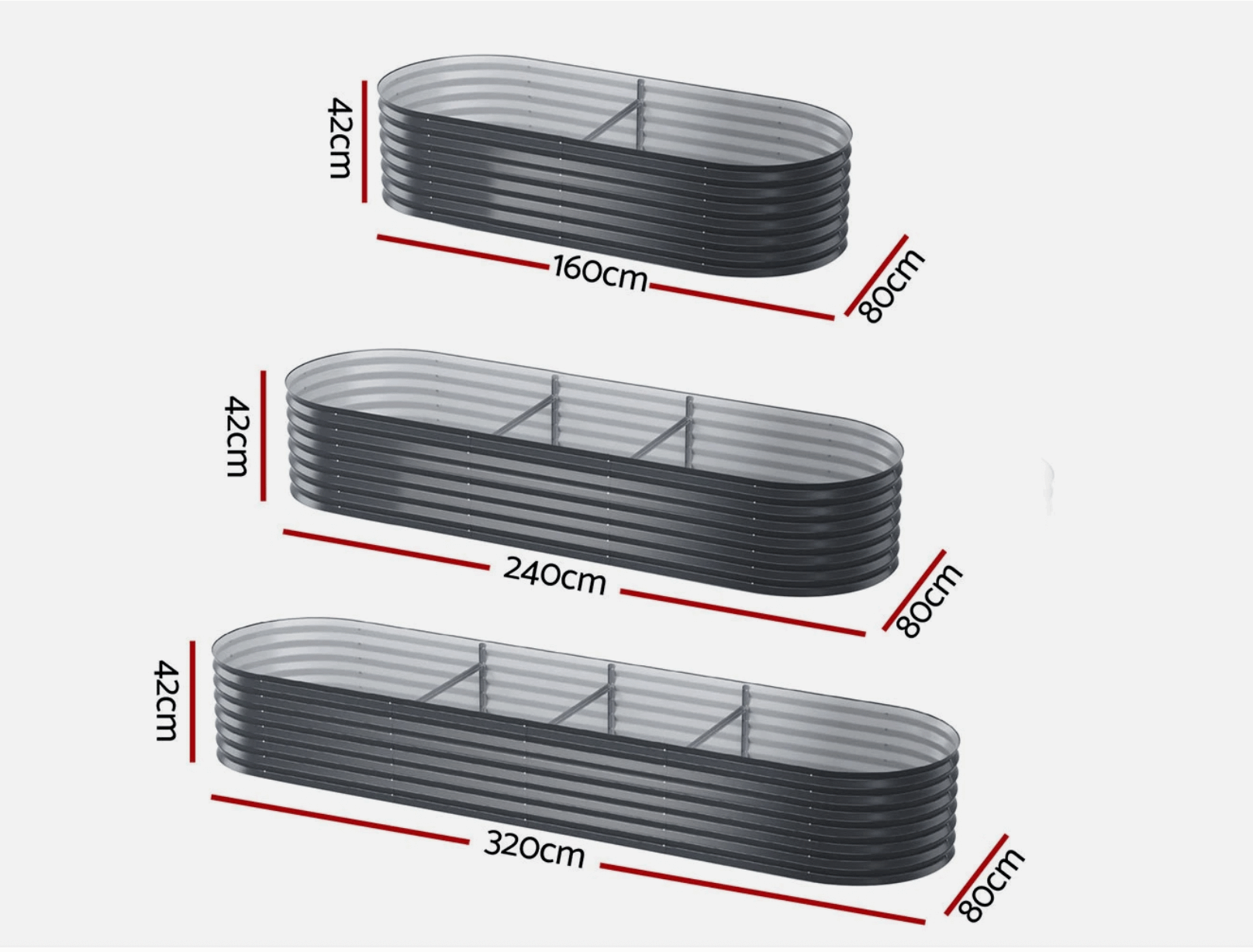 Stackable panels for modular raised garden bed setu